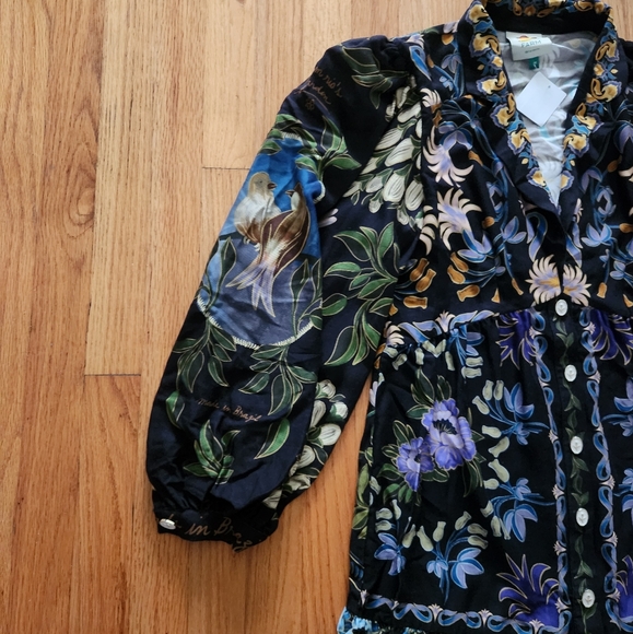 Farm Rio Winter Garden Mini Dress Size Medium - Picture 12 of 12